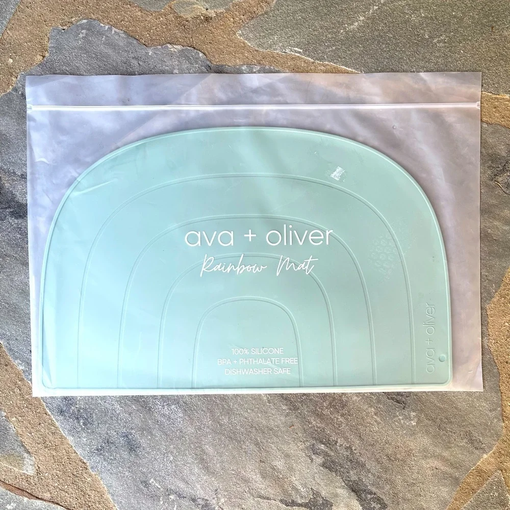 Ava & Oliver -RAINBOW PLACEMAT-Mint
